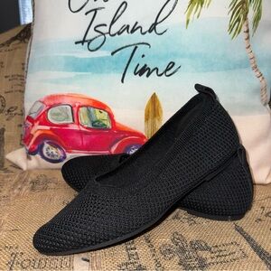 Eileen Fisher Naomi 2 M065 Women's Black Slip On Ballet Flats Shoes Size 5